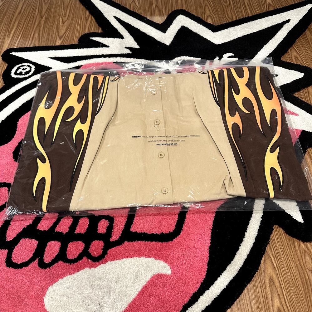 FTP Raceway Button Up Shirt (Tan) – Size XL – As Pictured - Picture 9 of 9